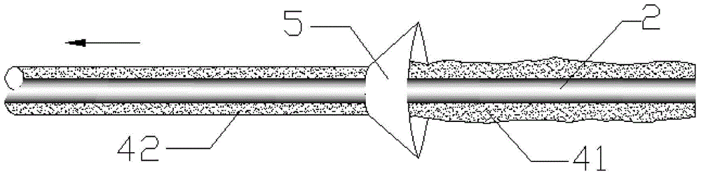 Light-penetrating concrete preparation process based on optical fibers wrapped with mortar