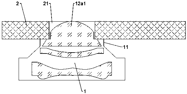 Small lens and under-screen optical assembly