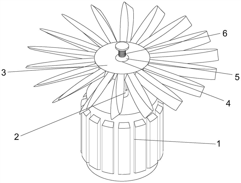 Permanent-magnet direct-drive system for cooling tower