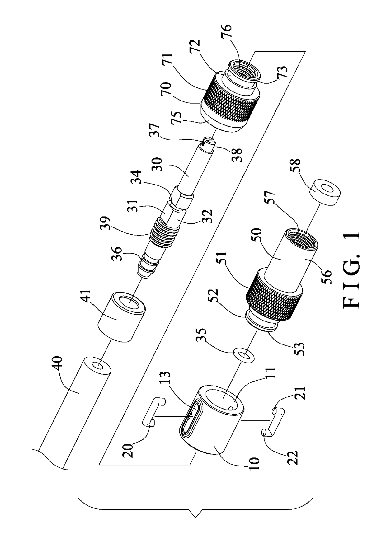 Air valve connecting device