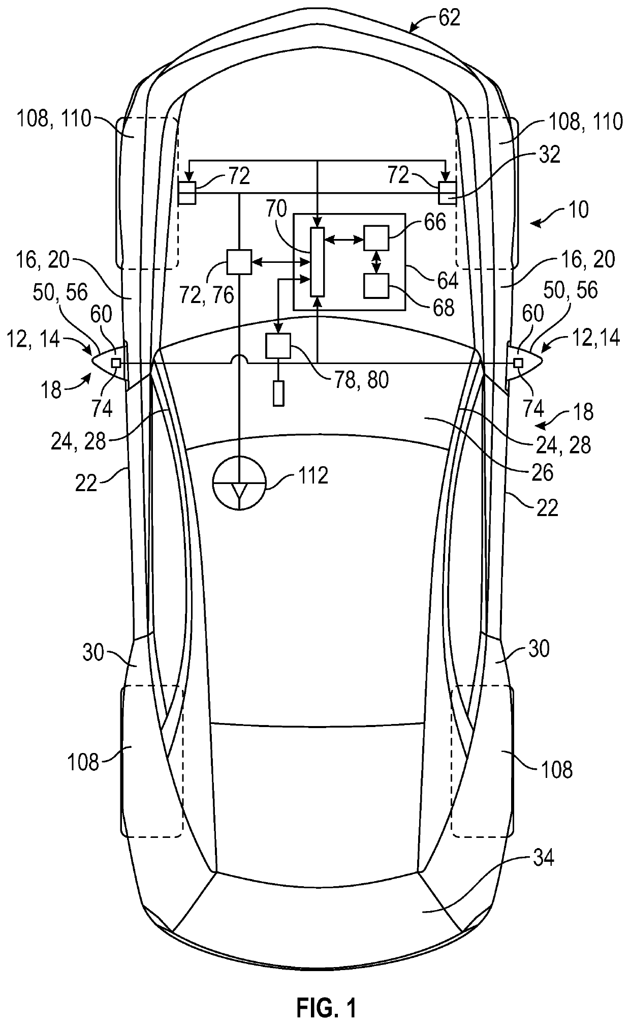Active outside rear view device enclosure