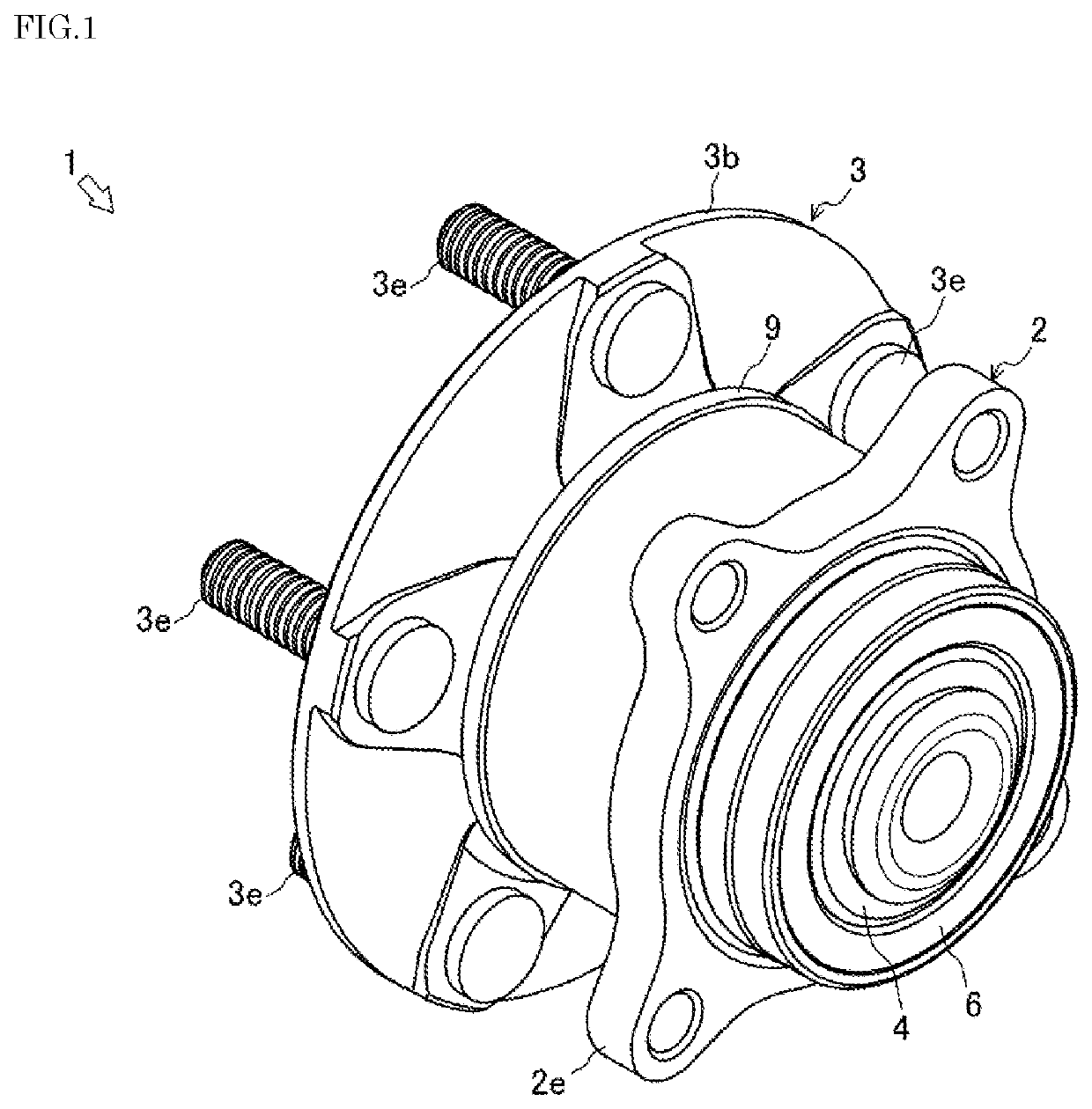 Bearing device for vehicle wheel