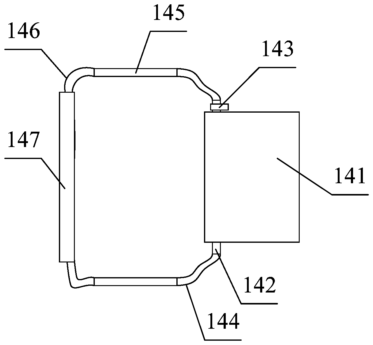 A laser radiator with multiple cooling functions