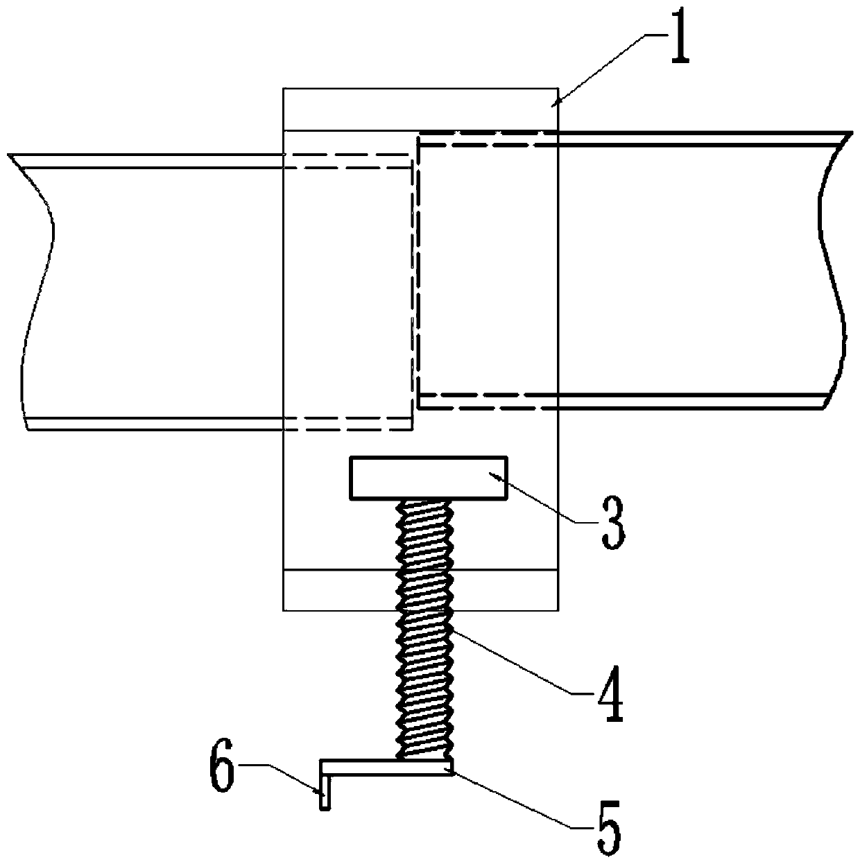Tunnel steel arch frame butt joint fine adjusting device