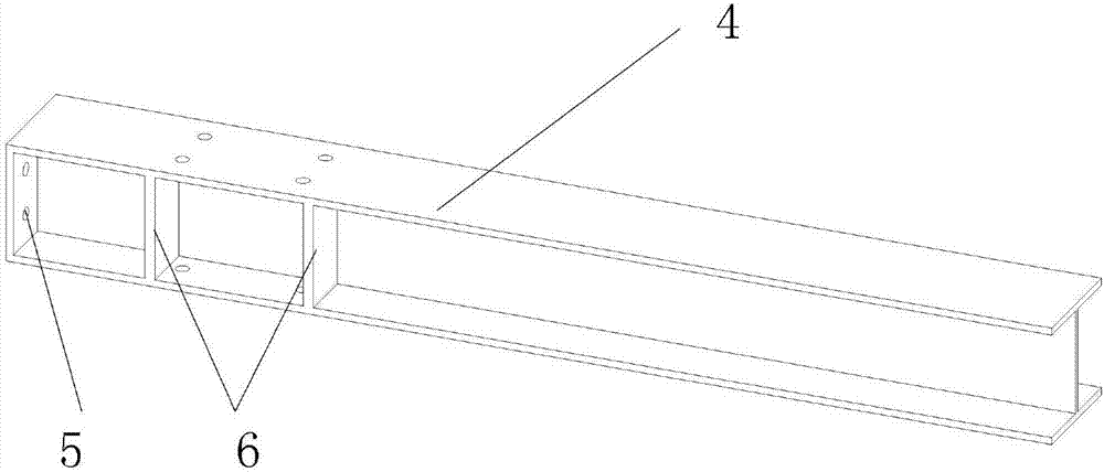 Fabricated steel structure H-shaped steel column and beam column joint connecting device with diagonal braces