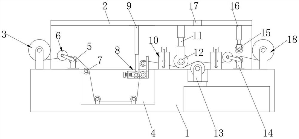 Waterproof coiled material production device and waterproof coiled material