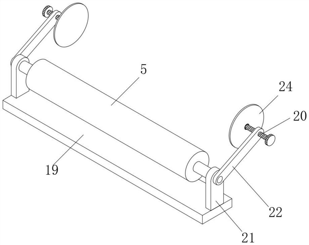 Waterproof coiled material production device and waterproof coiled material