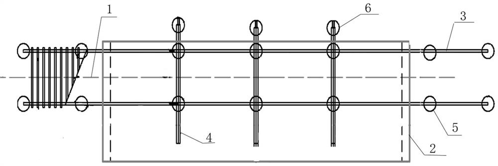 Jacking construction method for large-span frame-structure bridge of combined I-shaped beam continuous reinforced line