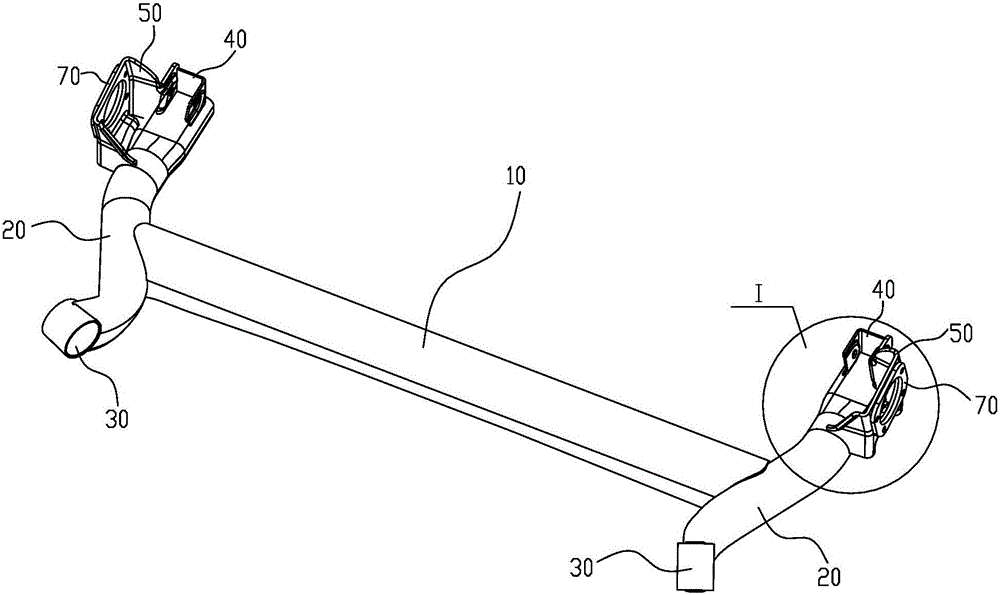 Rear torsion beam structure of automobile