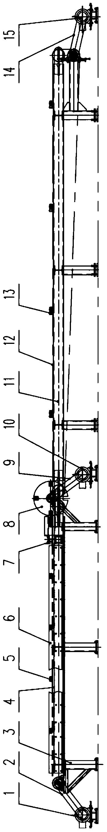 A method for automatic transmission of aluminum profile stacking spacers