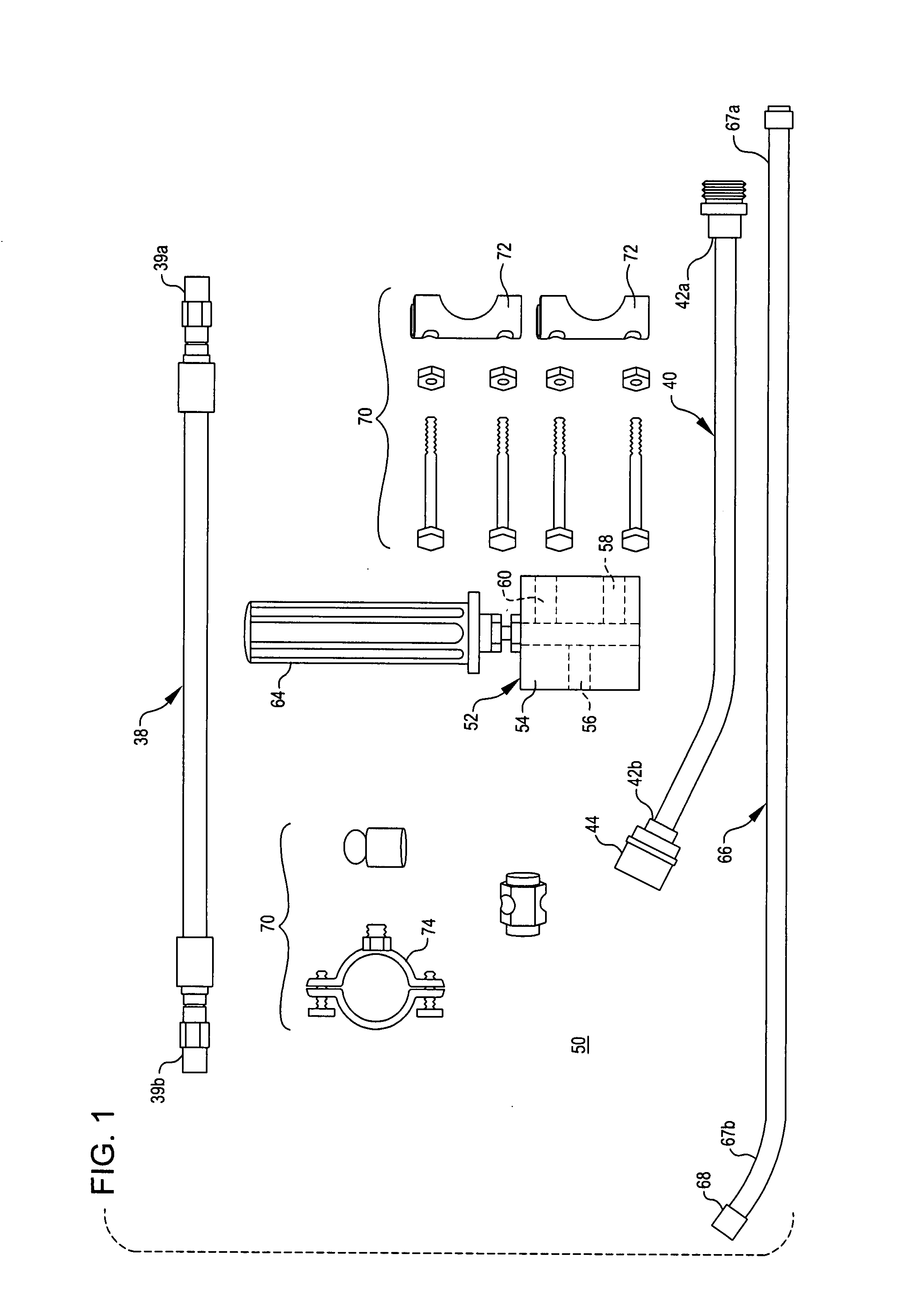 Variable reactive force arrangement for pole mounted, pressure washing lances