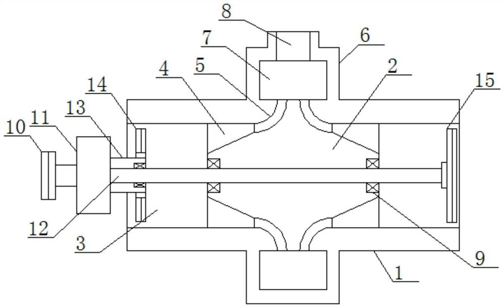 Coaxial reverse rotation type ventilation device