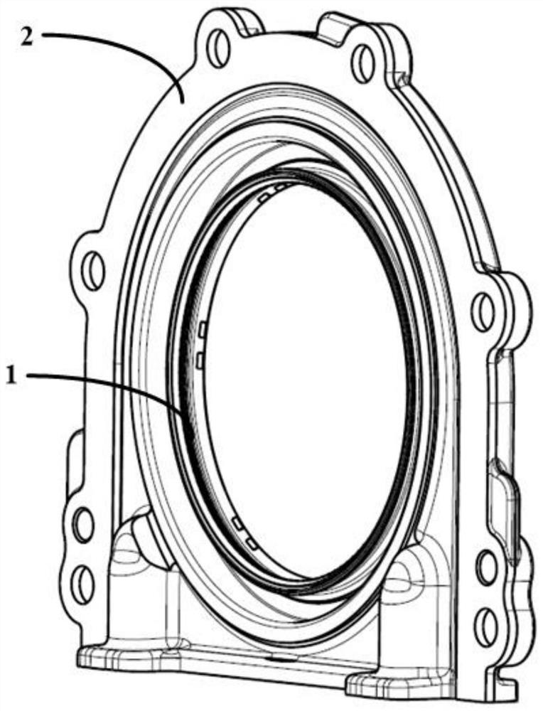 Crankshaft oil seal assembly, crankcase and vehicle