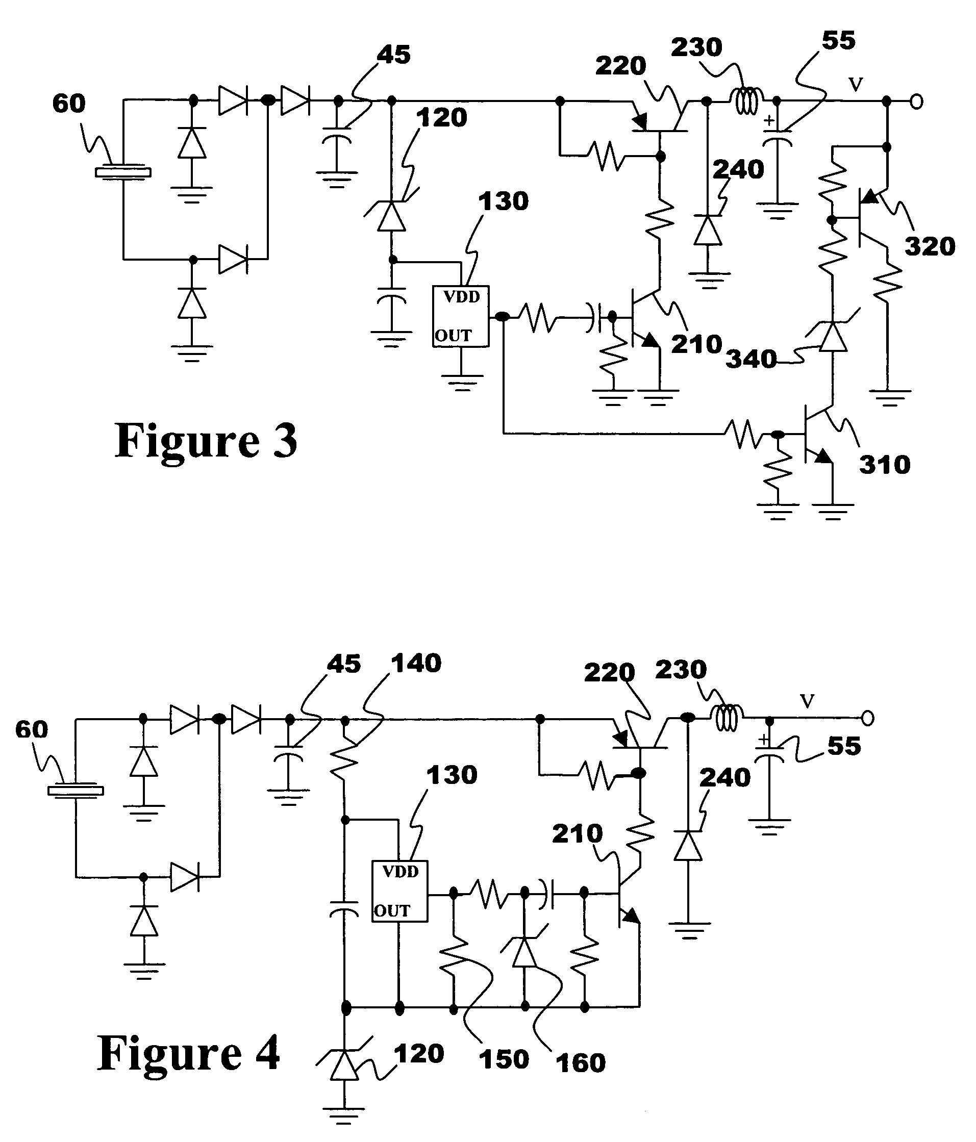 Power conversion from piezoelectric source with multi-stage storage