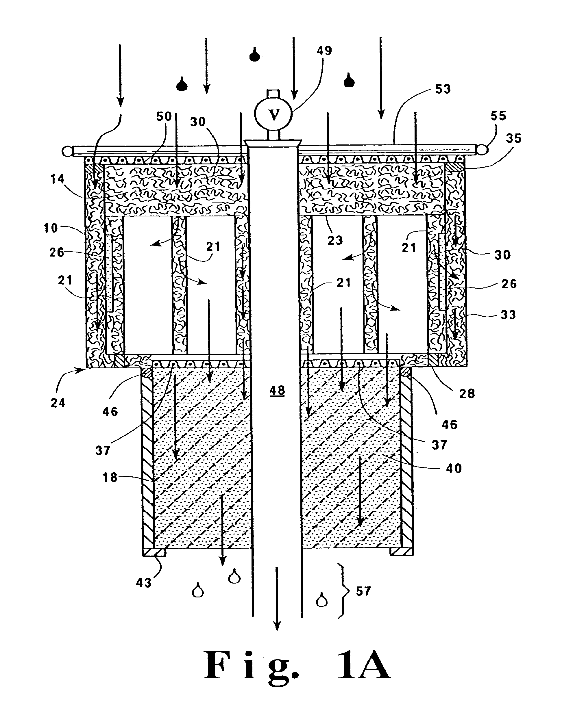 Filtration of hydrocarbon containing liquid