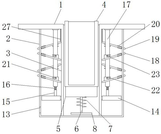 Steel column and foundation pit connection node structure of a steel structure building