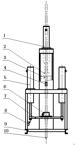Full-hydraulic continuous-penetration static sounding machine with double oil cylinder groups