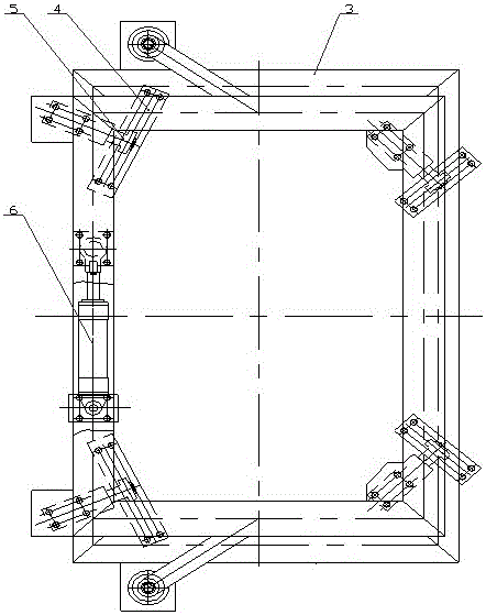 An adjustable four-bar linkage correction mechanism