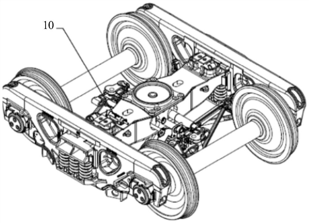 Vehicle vibration monitoring equipment, method and system and rail wagon