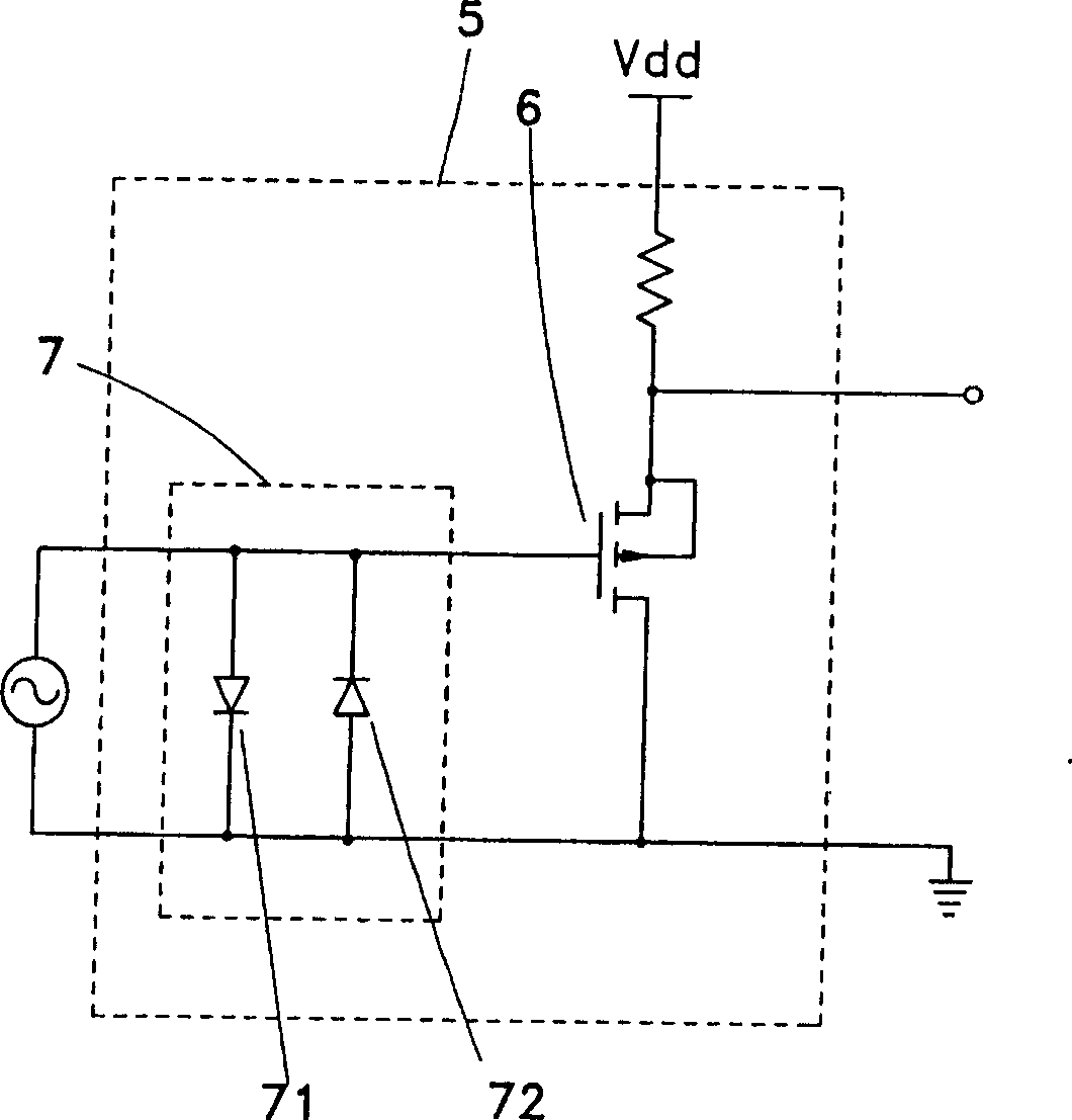 Impedance circuit of microphone preamplifier