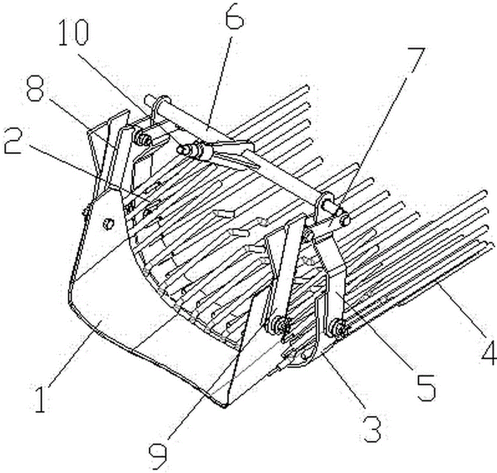 Digging mechanism of potato harvester