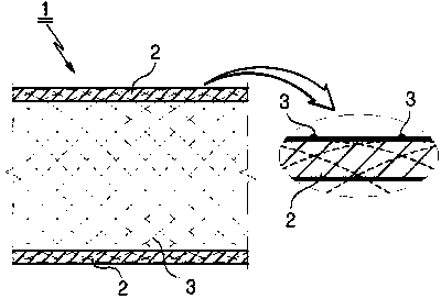 Method for manufacturing double-structure rod