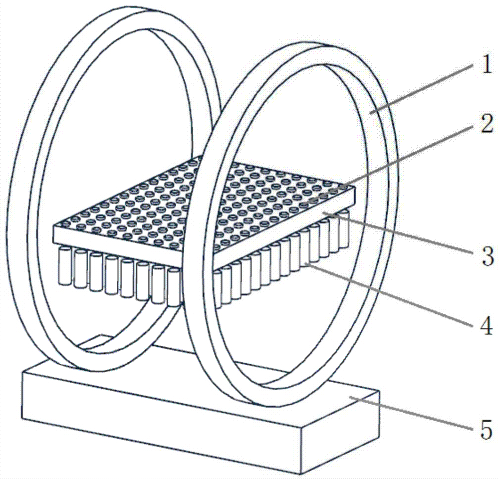 Device for testing contact stress between tire and road surface based on magnetic manometer heat image