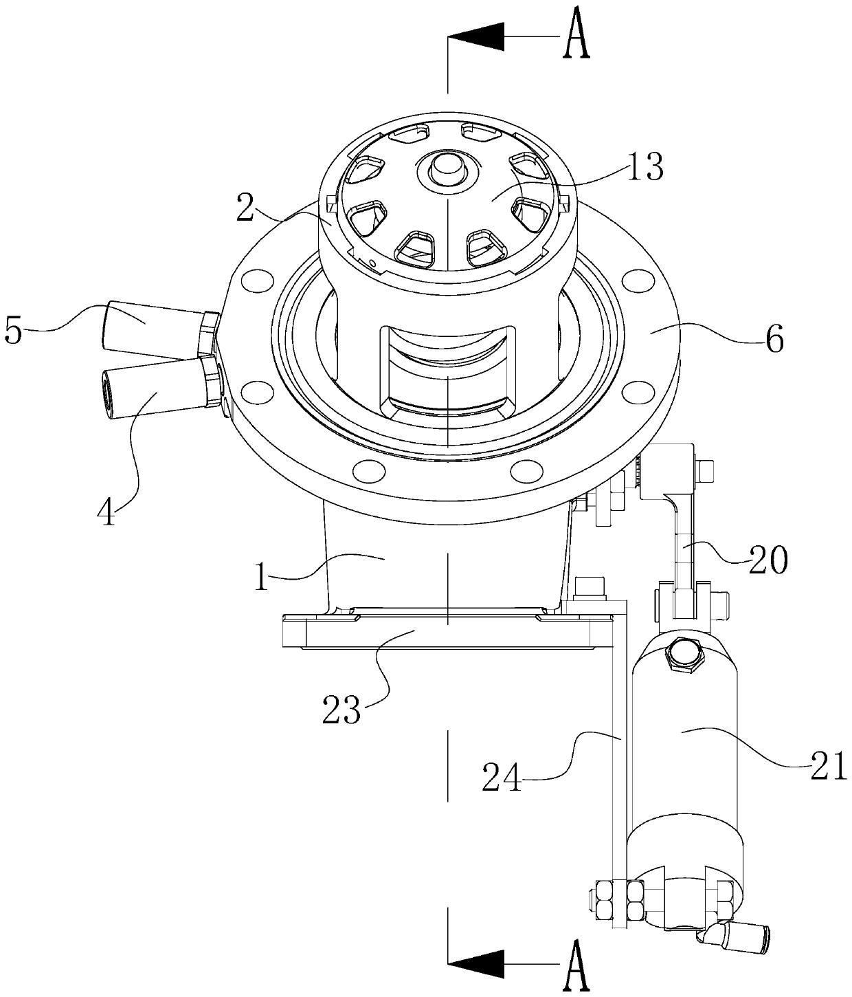 Emergency cut-off valve for chemical tanker