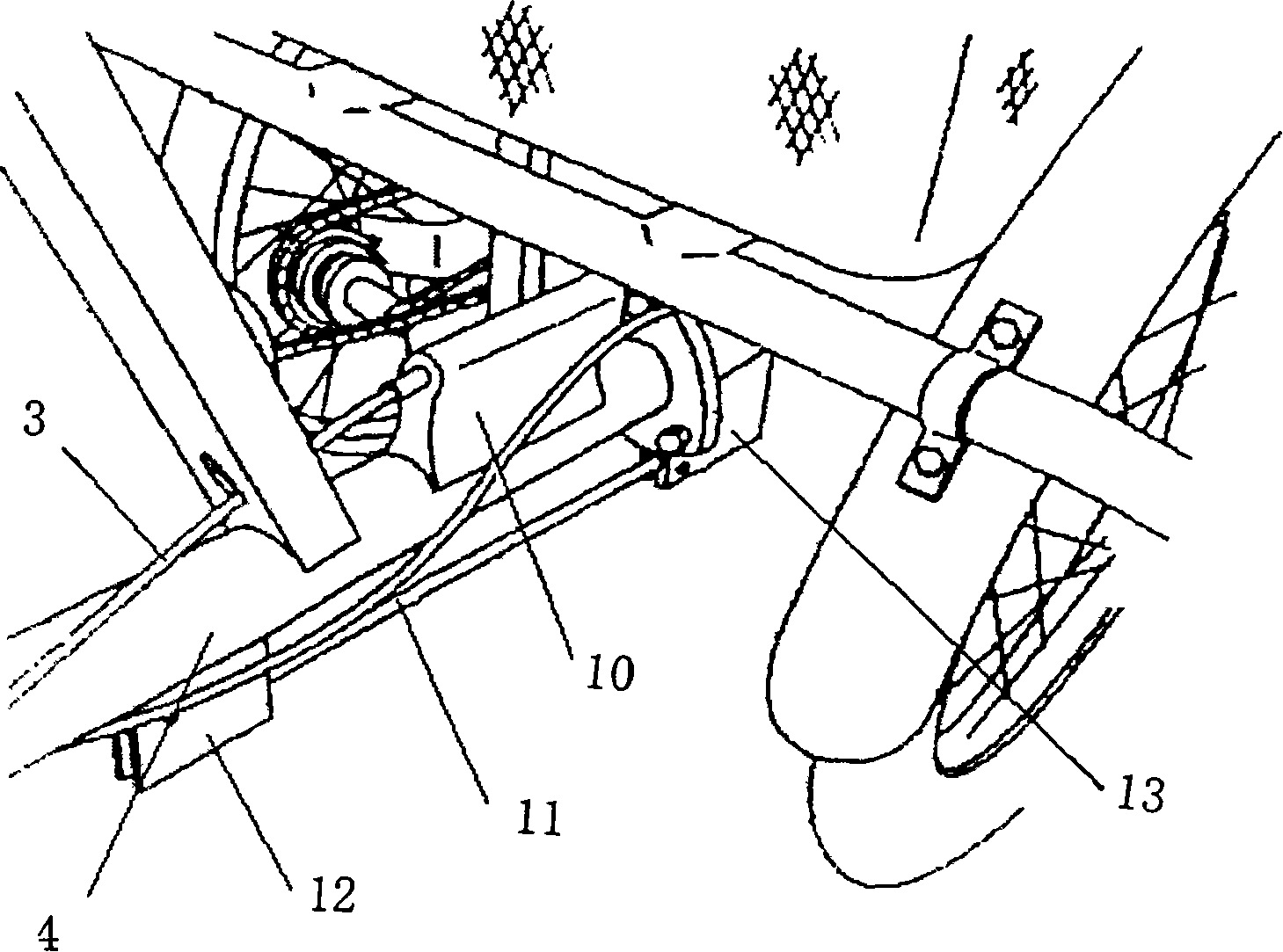 Tricycle tilting device