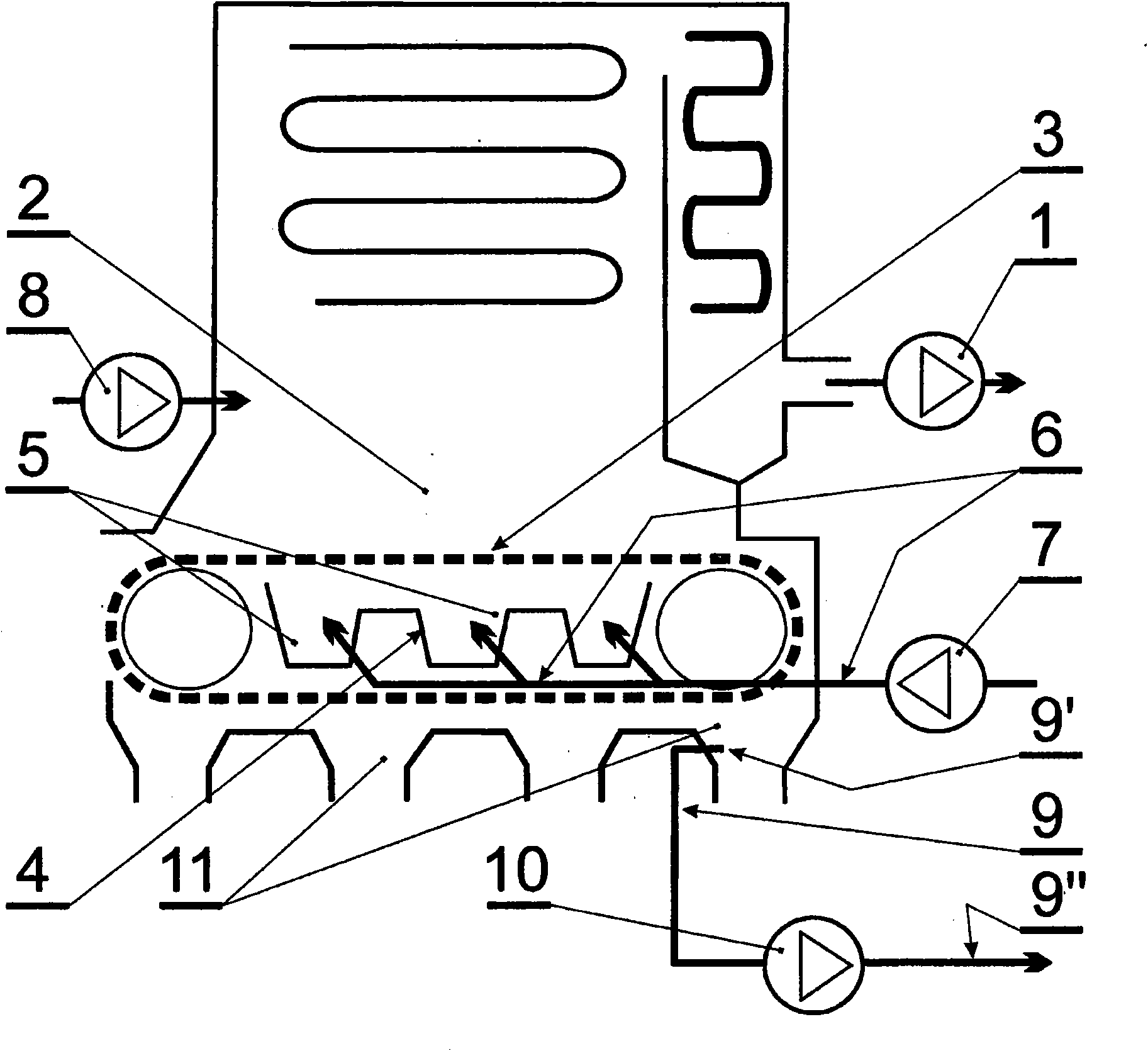 Stoker-fired boiler, a method of modernization of stoker-fired boilers and a method of elimination of uncontrolled leakages of air not taking part in the combustion process in a stoker-fired boiler