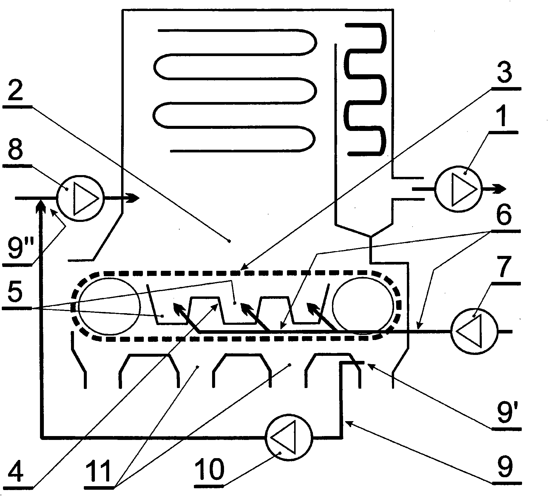 Stoker-fired boiler, a method of modernization of stoker-fired boilers and a method of elimination of uncontrolled leakages of air not taking part in the combustion process in a stoker-fired boiler