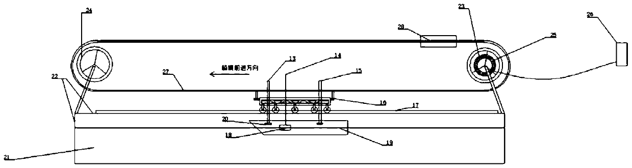 Ice water power measurement test system for outdoor ice water pool ship model