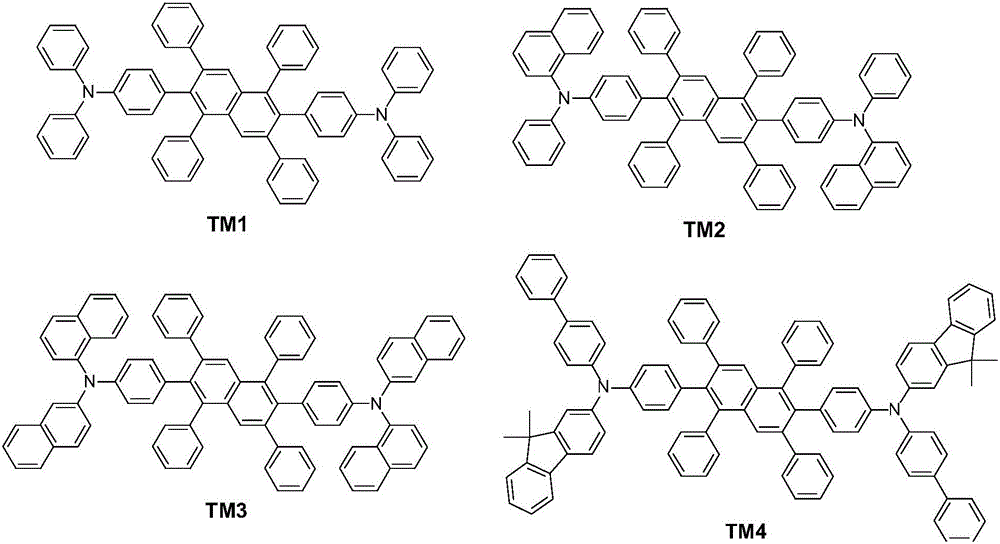 2,6-diphenyl naphthalene derivative and preparation method and application thereof