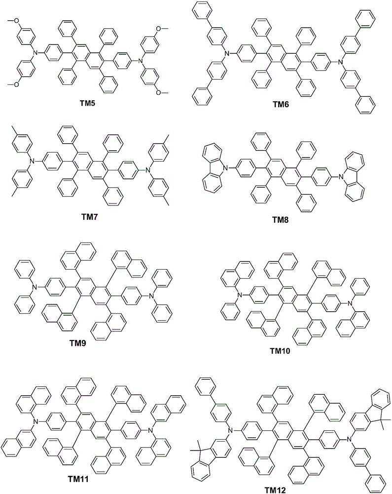 2,6-diphenyl naphthalene derivative and preparation method and application thereof