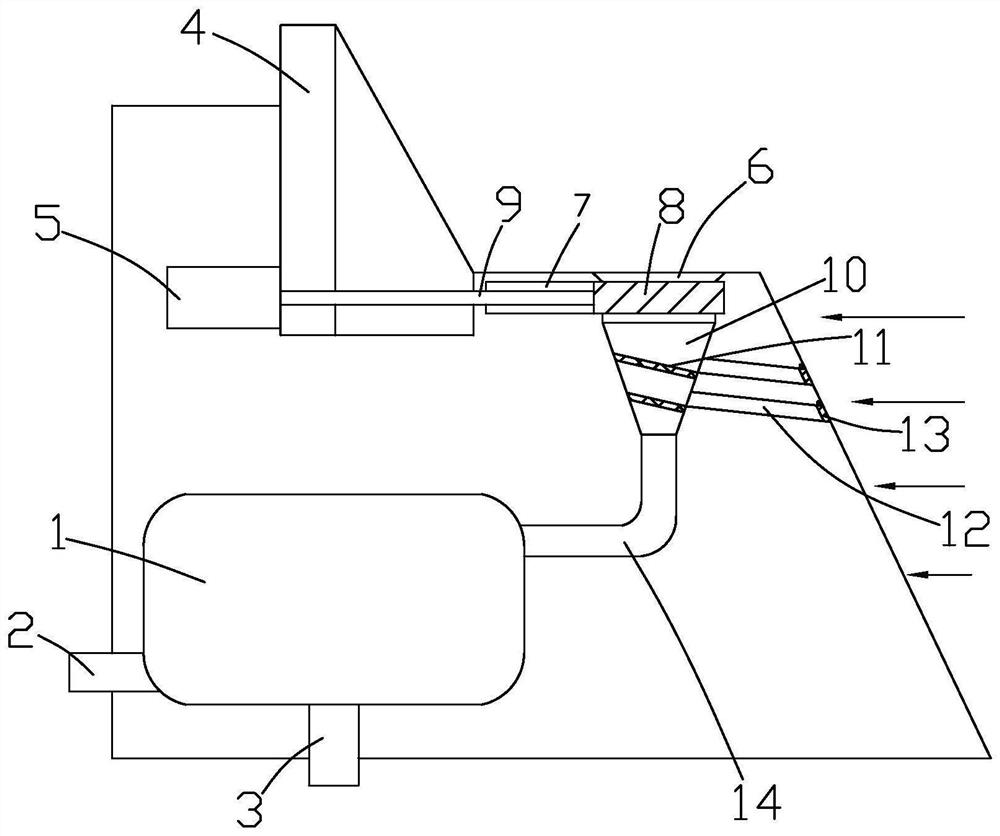 A river channel flood control monitoring device and its construction method