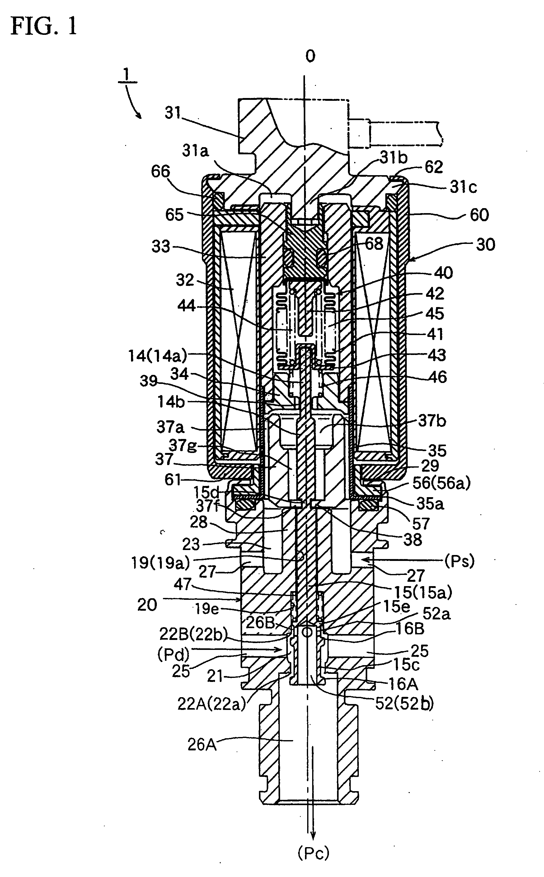 Control valve for variable capacity compressors