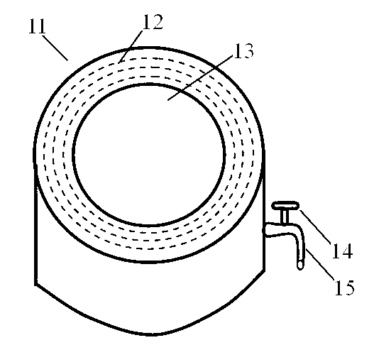 Device for measuring liquid surface tension by pull-out method