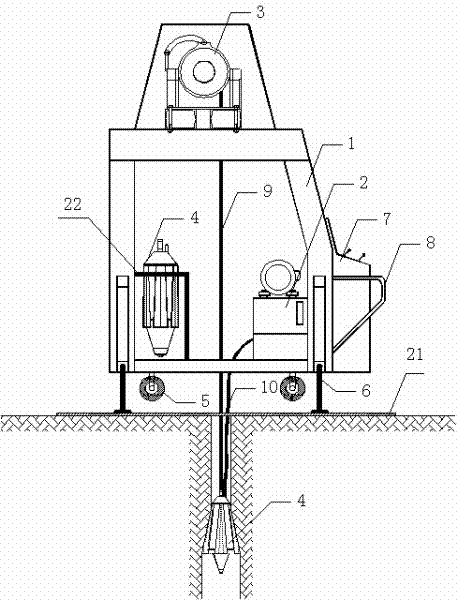 Vibration-less compaction method of collapsible loess foundation