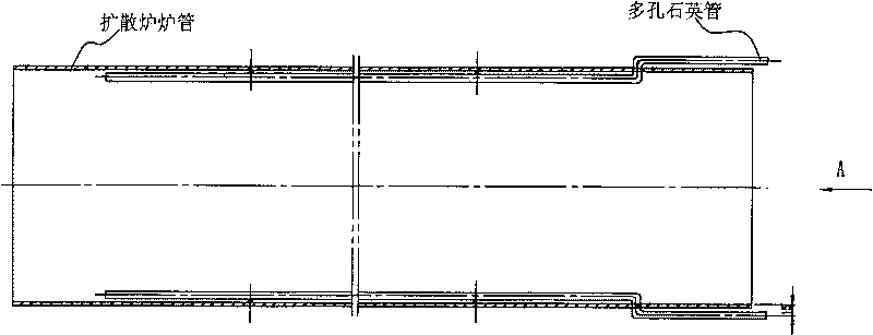 Semi-conductor silicon chip liquid stage source diffusion furnace