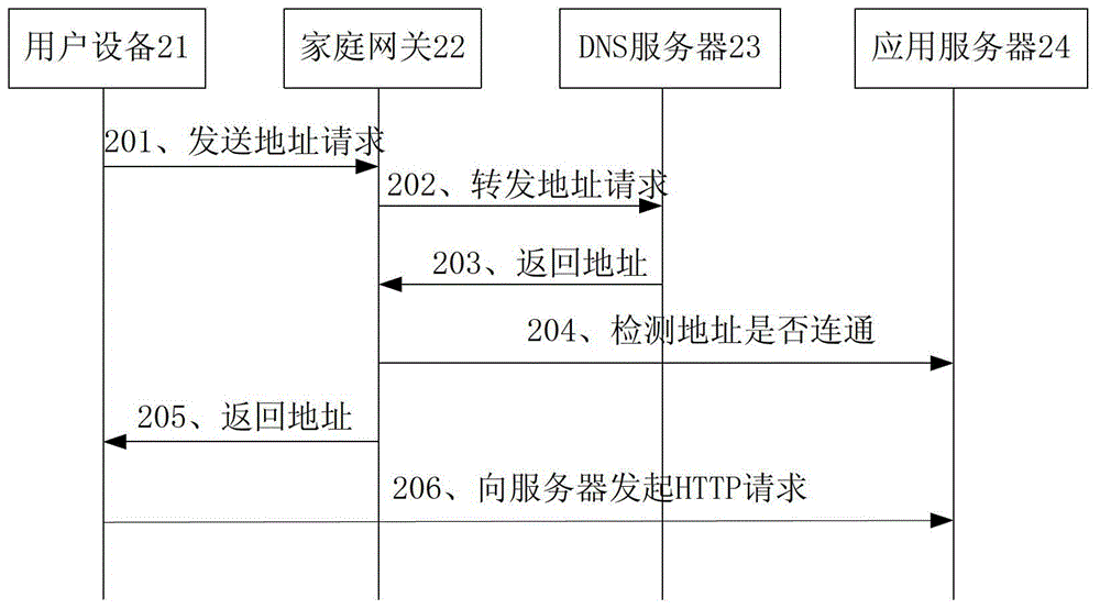 Method for user equipment to select network layer protocol, home gateway and Internet network