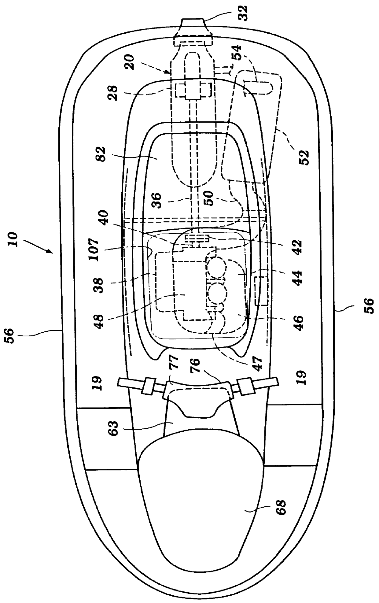 Mounting assembly for watercraft steering operator