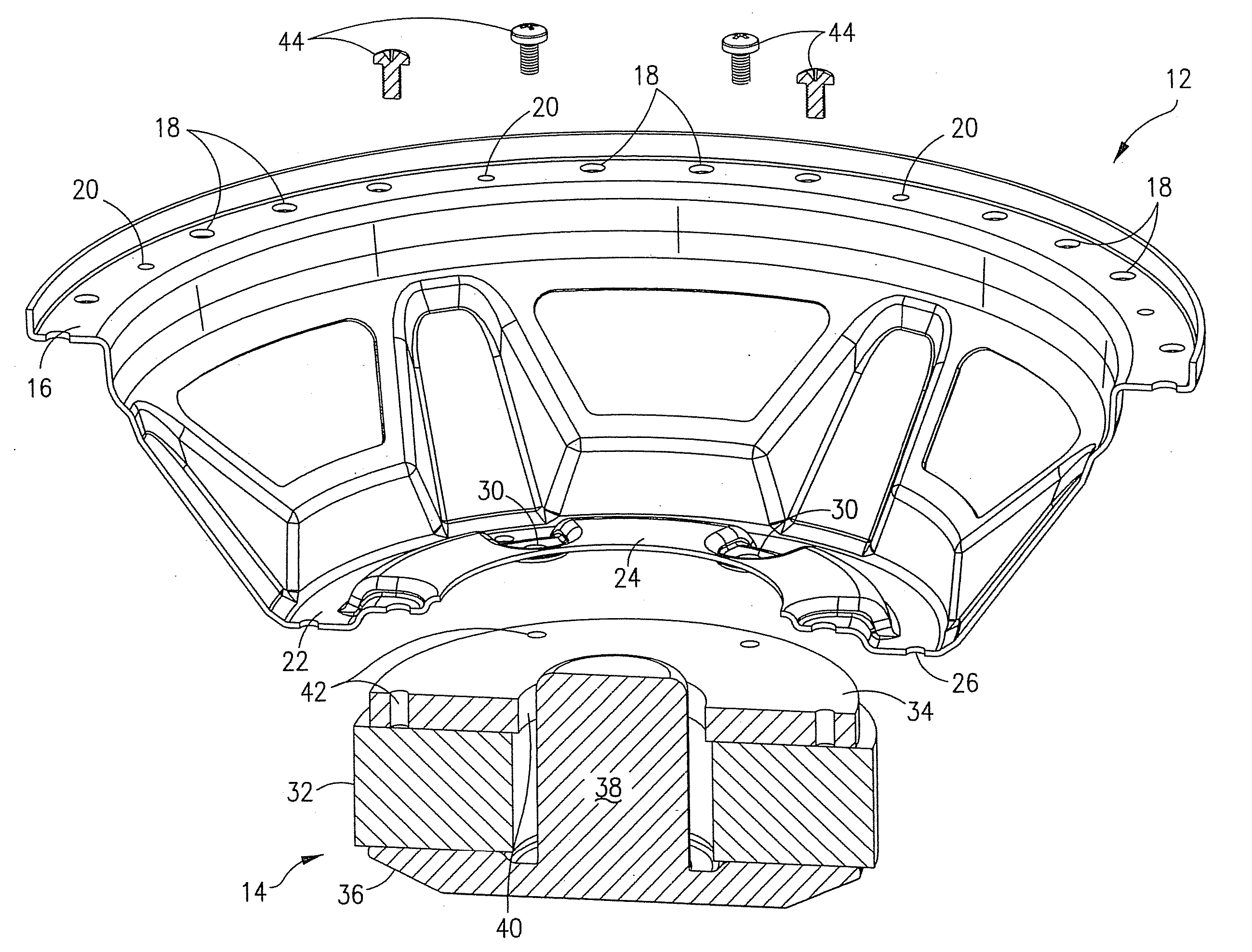 Loudspeaker with field replaceable parts and method of assembly