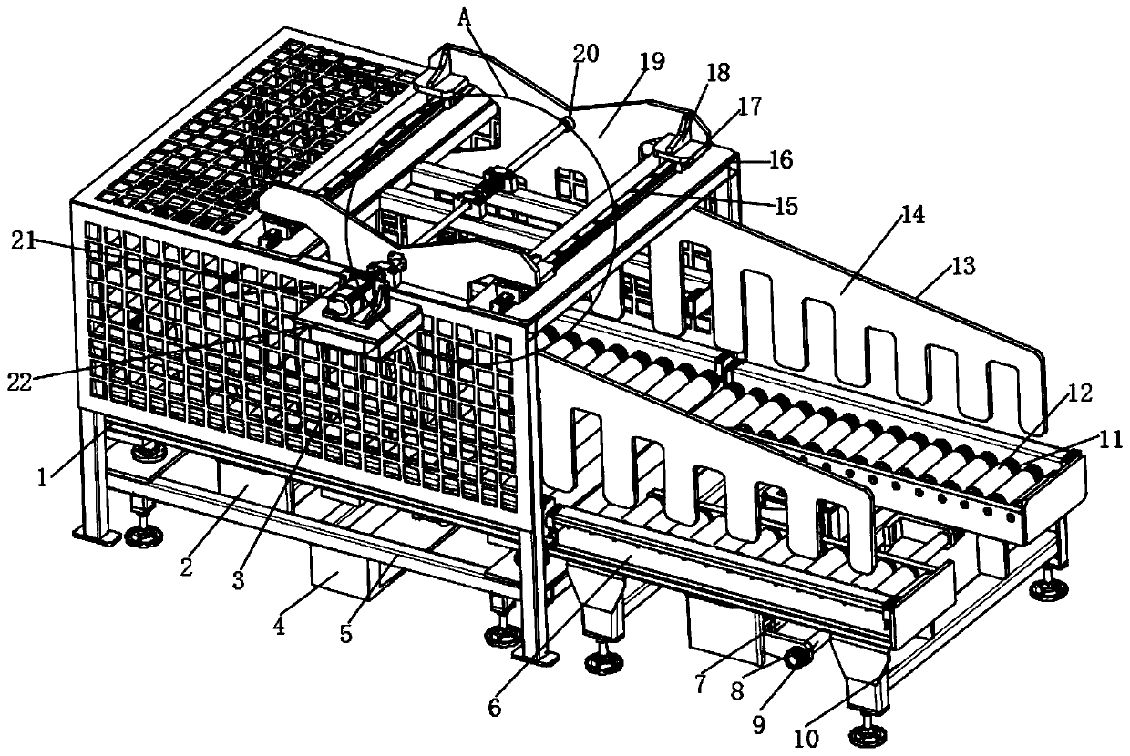 Protective device for vehicle in lifting and transverse moving parking and working method thereof