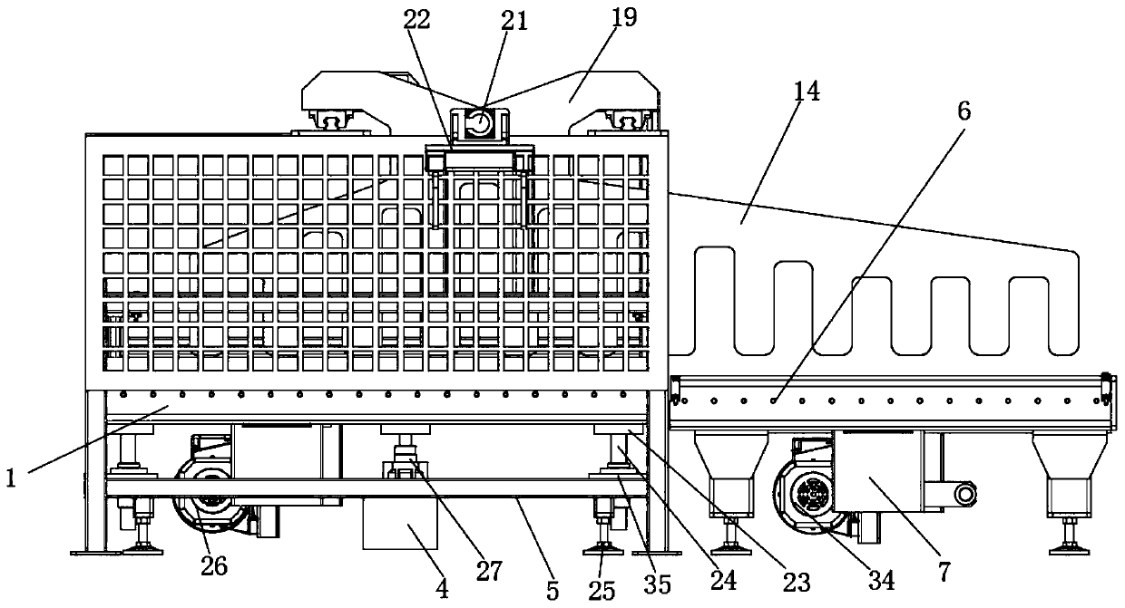 Protective device for vehicle in lifting and transverse moving parking and working method thereof