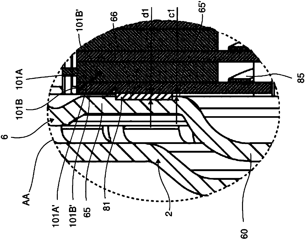 Clutch mechanism with plastic washers disposed between disc packs and reactors