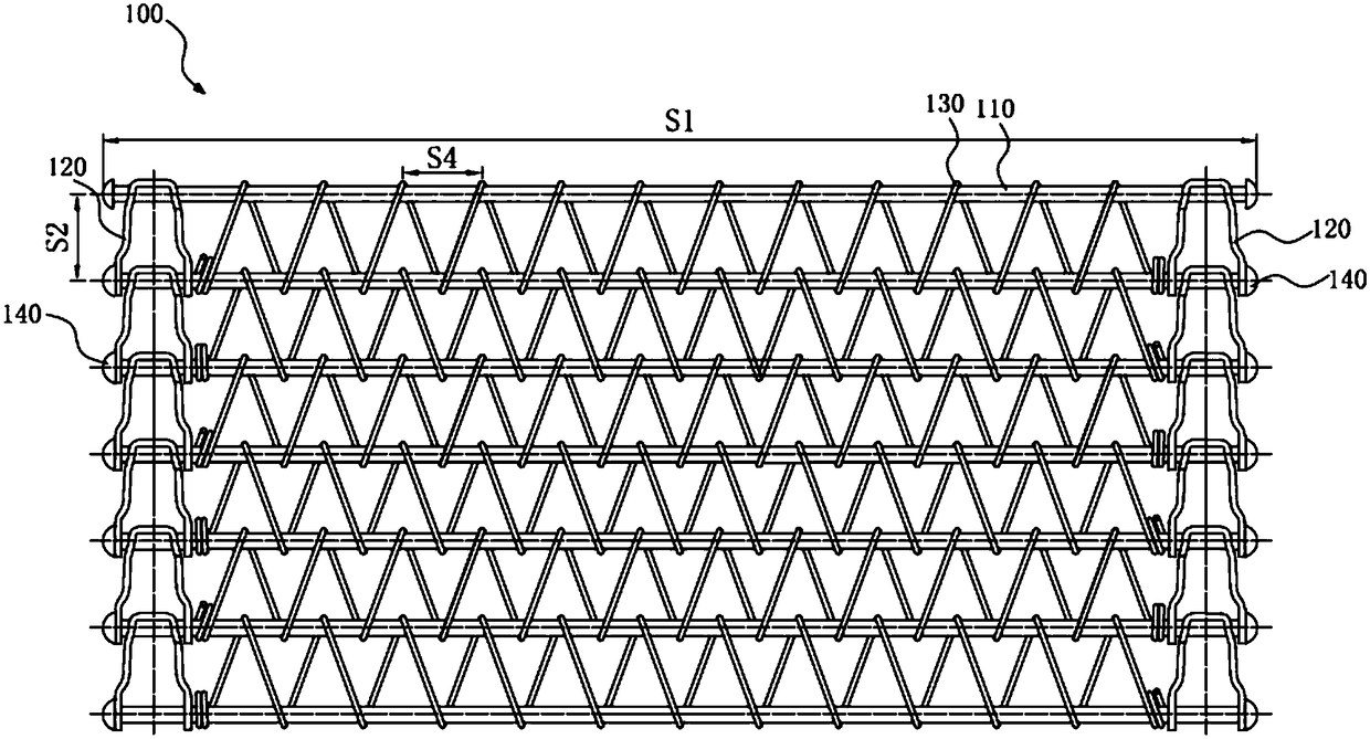 Freezing mesh belt