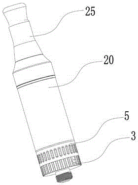 Cylinder plug type fully-sealed electronic cigarette atomizer