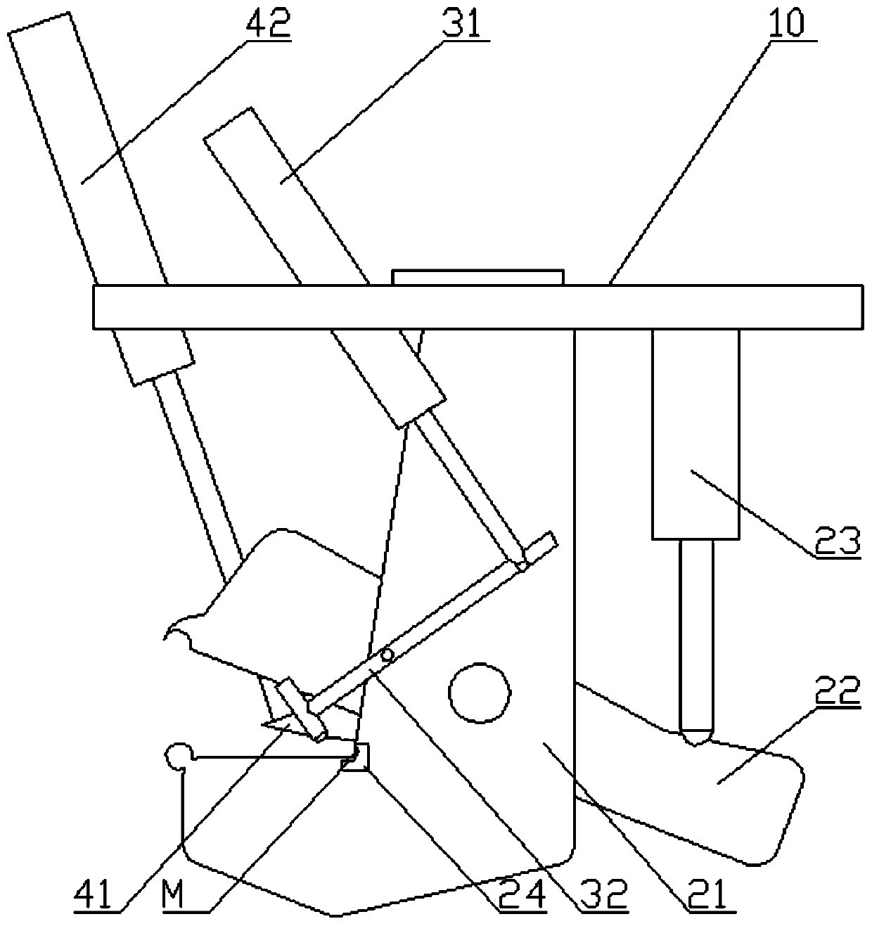 Buckle punching device for emulsion explosives