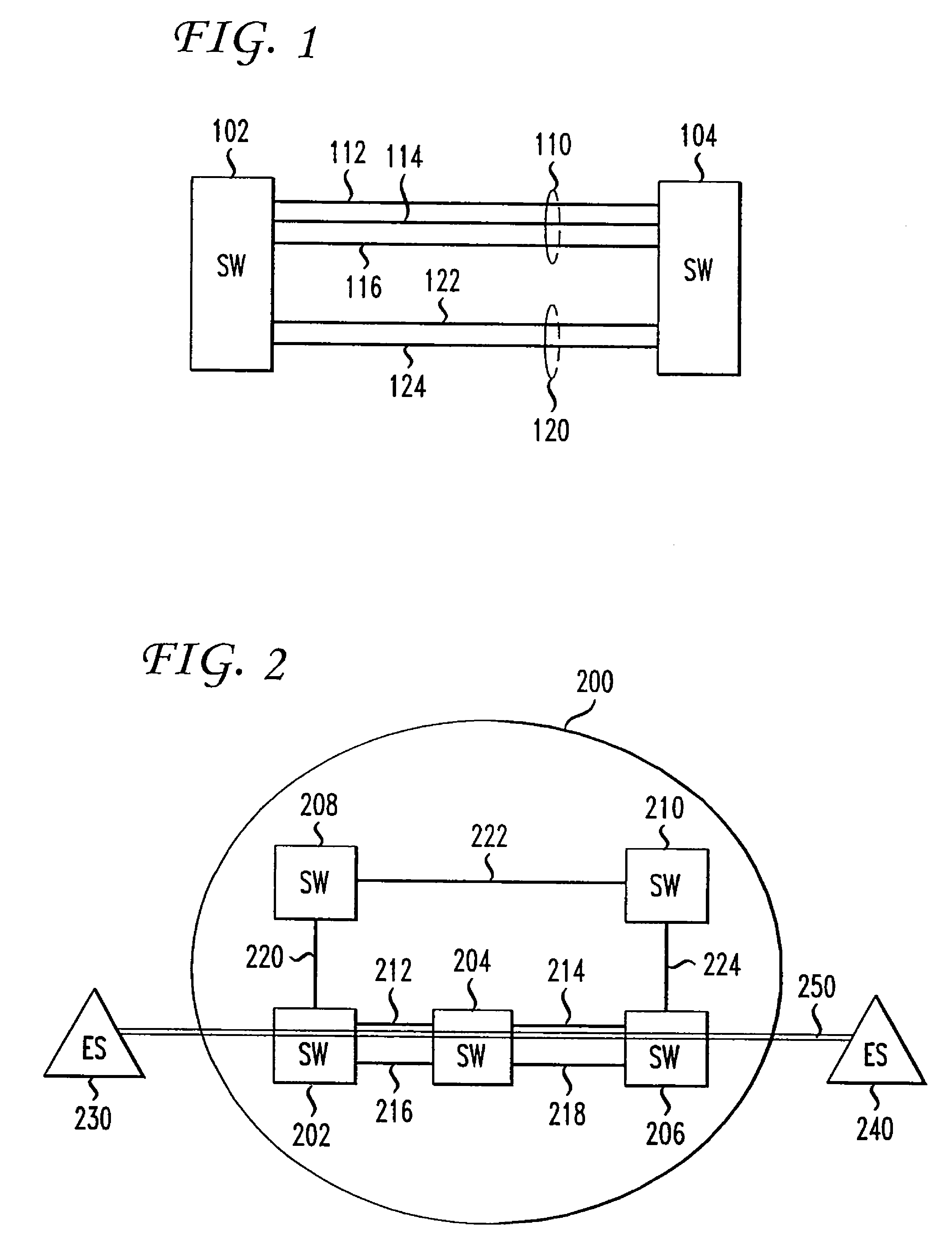 Method for provisioning circuits on multiple parallel links with a single setup message