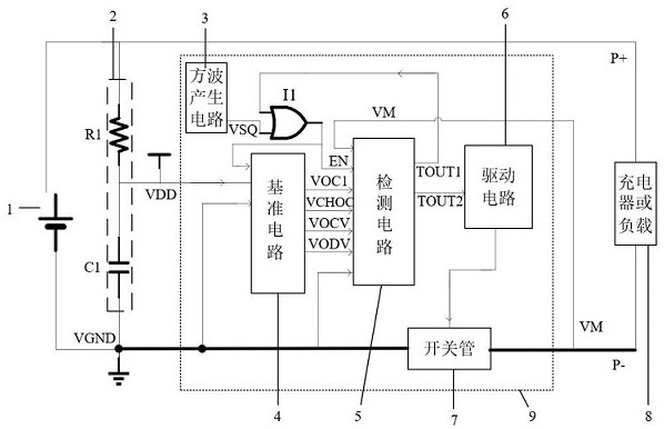 An ultra-low power lithium battery protection circuit